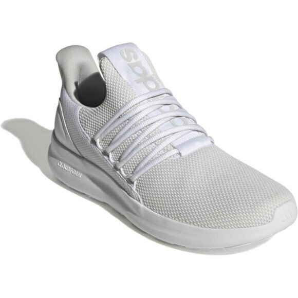 ⚡Adidas Mens White/Grey/White Imported Rubber Lite Racer Pull-On Shoes - Picture 2 of 8